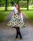 Preview: PDF-Schnittmuster Vintage-Kleid Aurora mit Herzausschnitt und Schwingrock, GR. 34-50